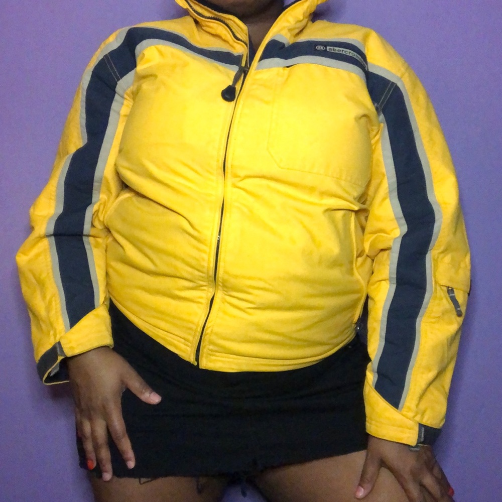 Abercrombie & Fitch windbreaker lined with fleece